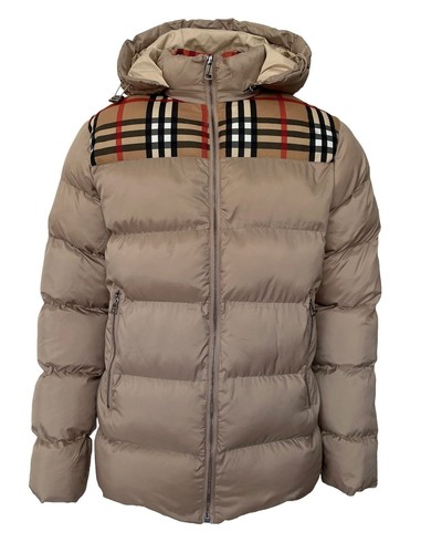 BoTT Men's Multi-Color Hooded Puffer Jacket, M, Polyester, Casual