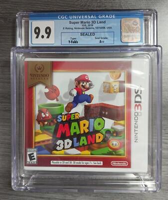 CGC 9.9 Super Mario 3D Land 3DS, 2018