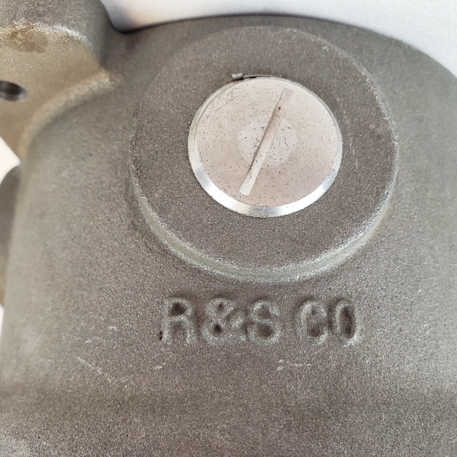 Vintage Industrial Russell & Stoll Explosion Proof Caged Light Fixture Maritime