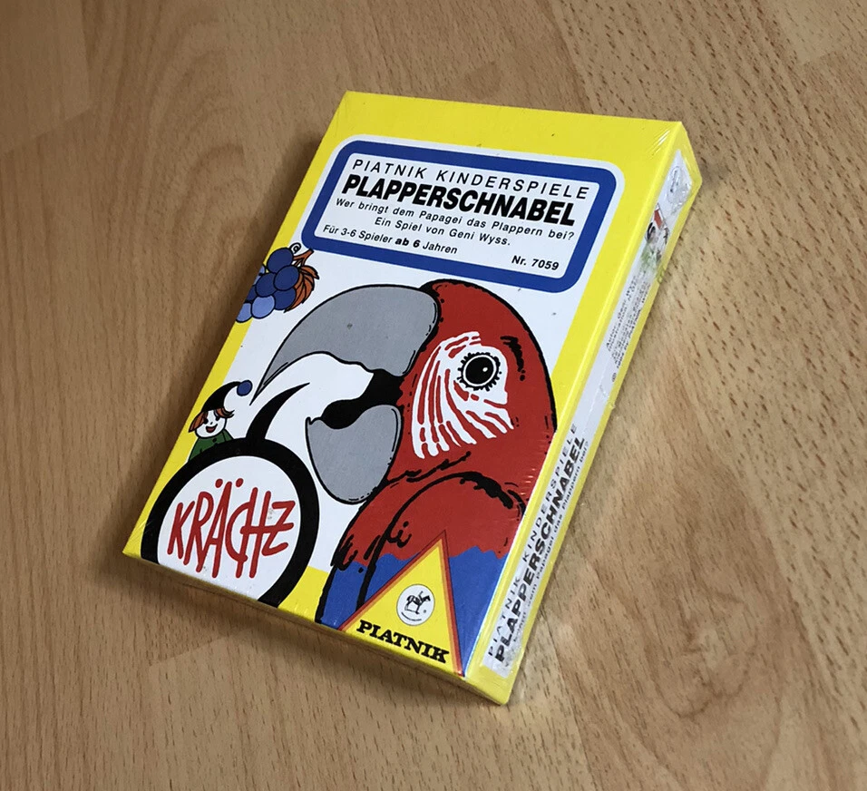 Neu Plapperschnabel Spiel Piatnik Reise Ratespiel 1994 90er Tier Papagei - Bild 4 von 4