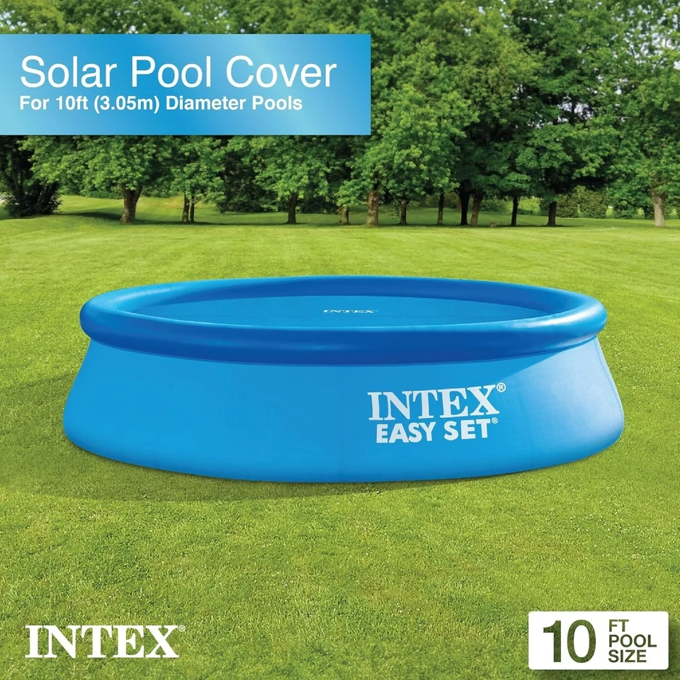 INTEX 28011E Solar Pool Cover: For 10ft Round Easy Use Heat Retention - Image 2 of 4