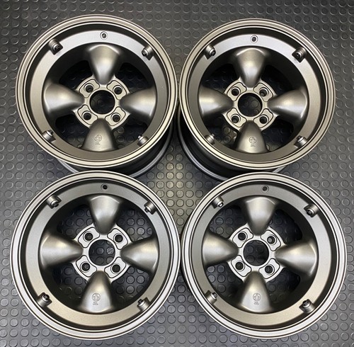 RS Watanabe 4 Spoke Gotti Wheels 15x8J ET 0 4H-114.3 Gunmetal Black 4 ...