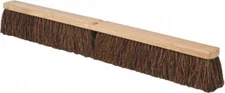 PRO SOURCE 36" Push Broom Head: Palmyra Bristle, Wood Block, Handle Not Incl