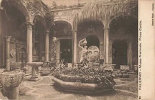 Postcard Palermo Museo Nazionale Primo Cortile Sicily Italy