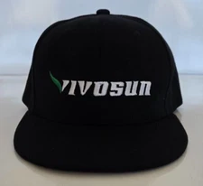 Black Snapback Embroidered Vivosun Brand New Cap