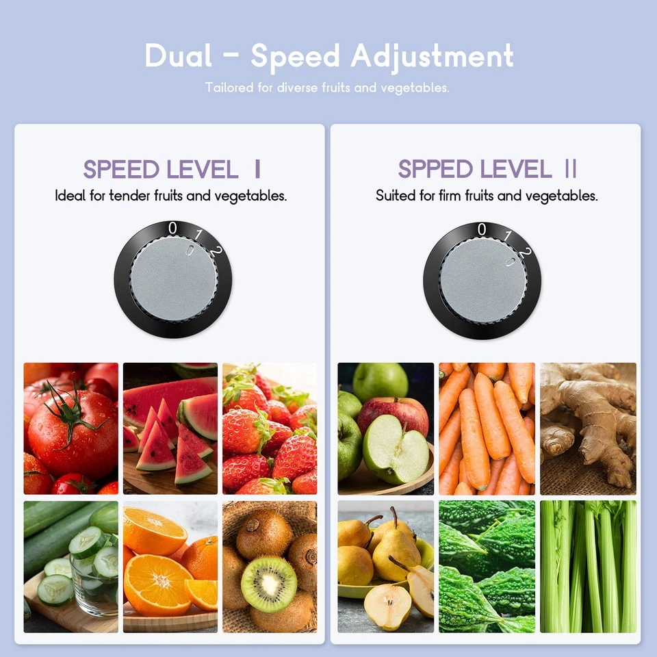 Exprimidor centrífugo 800 W, conducto de alimentación de 3", acero inoxidable, sin BPA, fácil de limpiar Foto 3 de 4