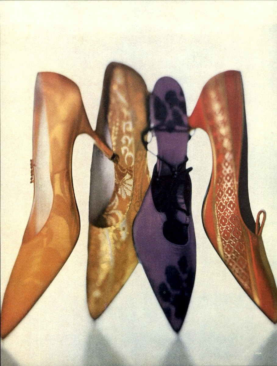 1984 Irving Penn Color 4 Four Fashion Lady's Shoes Art Photo