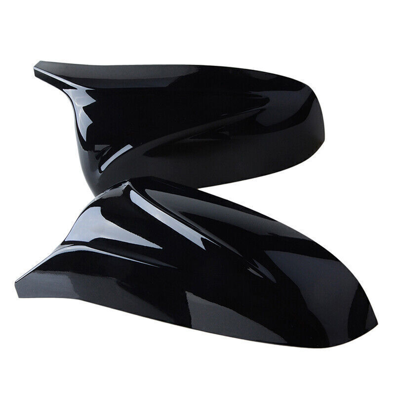 Gloss Black Side Wing Mirror Cover Caps M Sport For BMW X5 X6 E70 E71