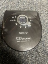 Sony Walkman Jog Proof Portable CD Player - Black D-EJ715 Tested works