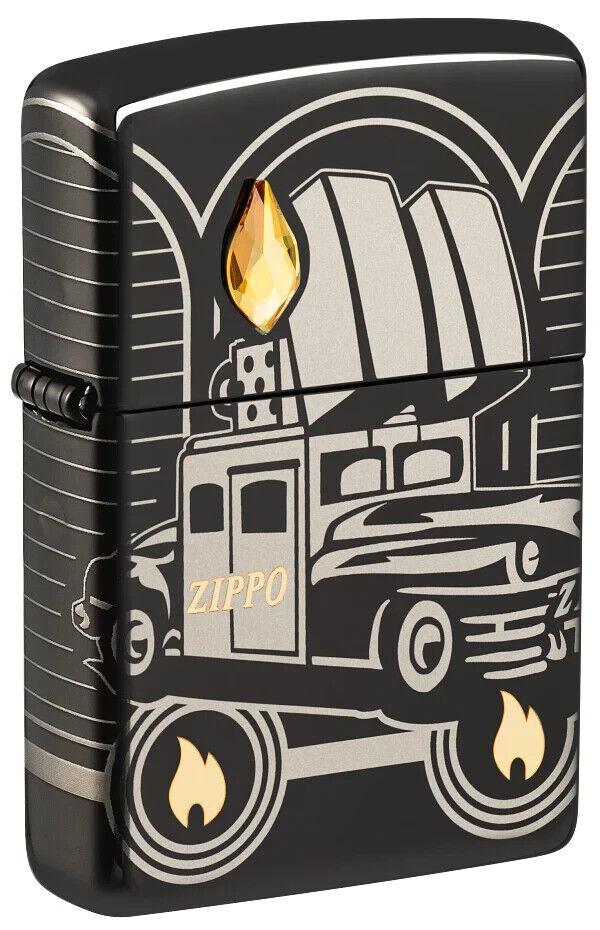 zippo car gold