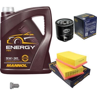 SCT Germany Inspektionspaket MANNOL Energy 5W-30 5L für VW Seat 1.0 1.4