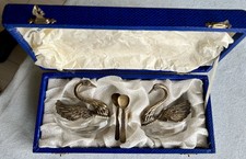 Saliera E Pepiera Vintage In Argento 800 e Cristallo Anni 50/60