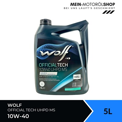 Wolf OfficialTech 10W-40 UHPD MS MAN M 3775 Renault RLD3 Deutz DQC IV-18 5 Liter