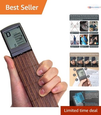 Pocket Guitar Chord Practice Tool Portable Training Device for Beginners