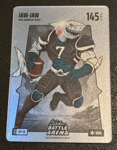 Jaw-Jaw Ron Jaworski 2026 Bo Jackson Battle Arena Silver Steel Battlefoil SBF-38