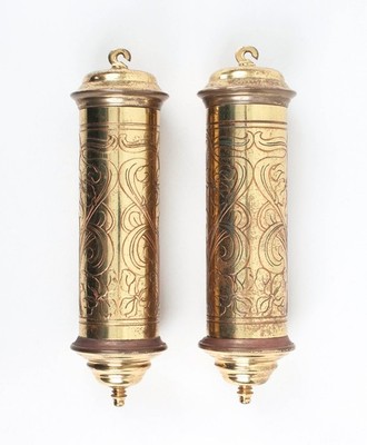 German open well grandfather clock weights only @ 1910 Beautiful Art Nouveau LFS