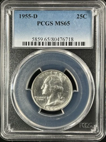 1955-D Washington Quarter — photo from the most recent tracked eBay sale