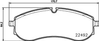 Hella Pagid Bremsbelagsatz Scheibenbremse 8DB 355 039-531 FüR VW Crafter Bus SYI