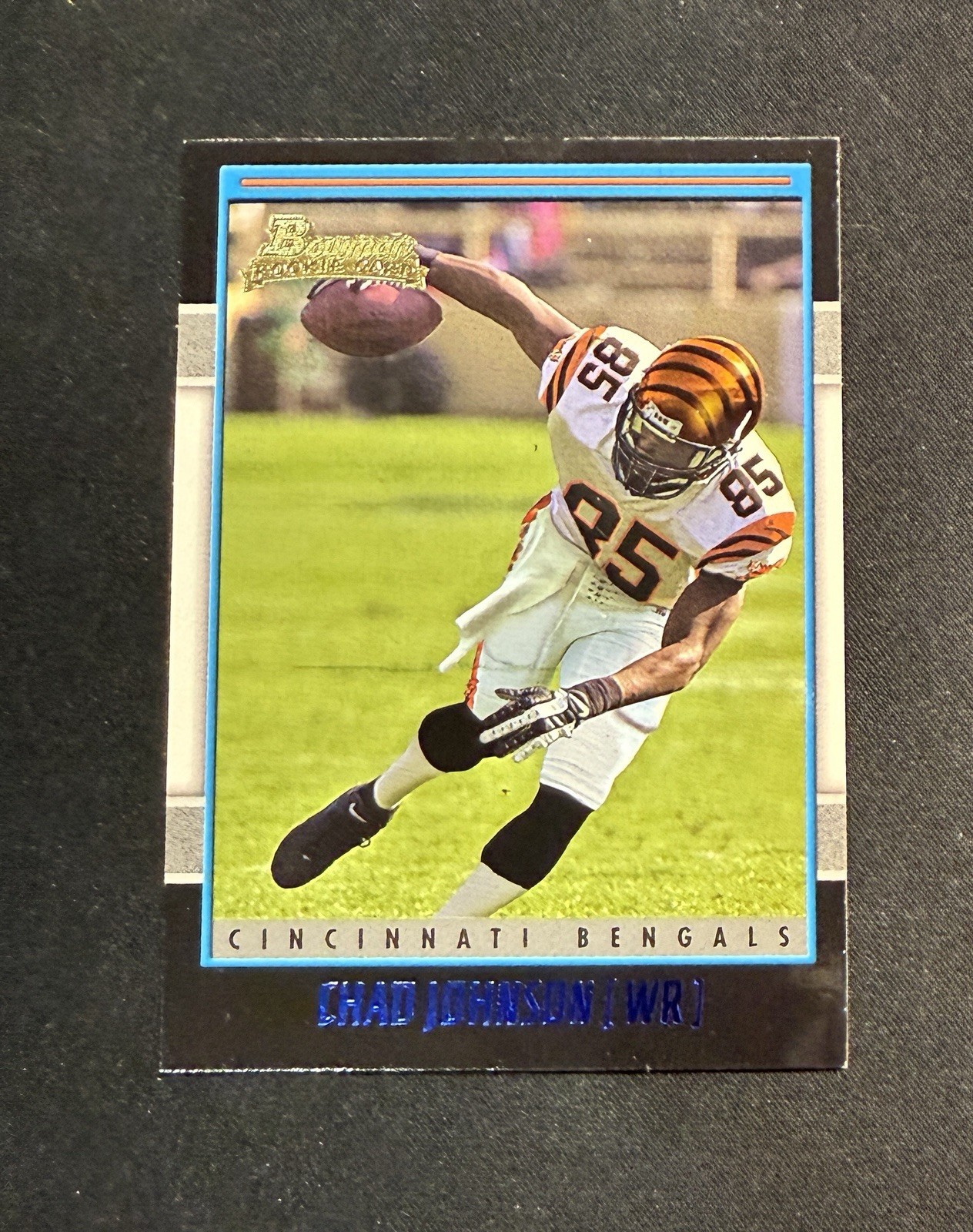Chad Johnson 2001 Bowman Gold Rookie Card #207 Cincinnati Bengals