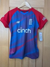 England T20 Cricket Shirt 2021/22 New Balance Women's Small New with Tags