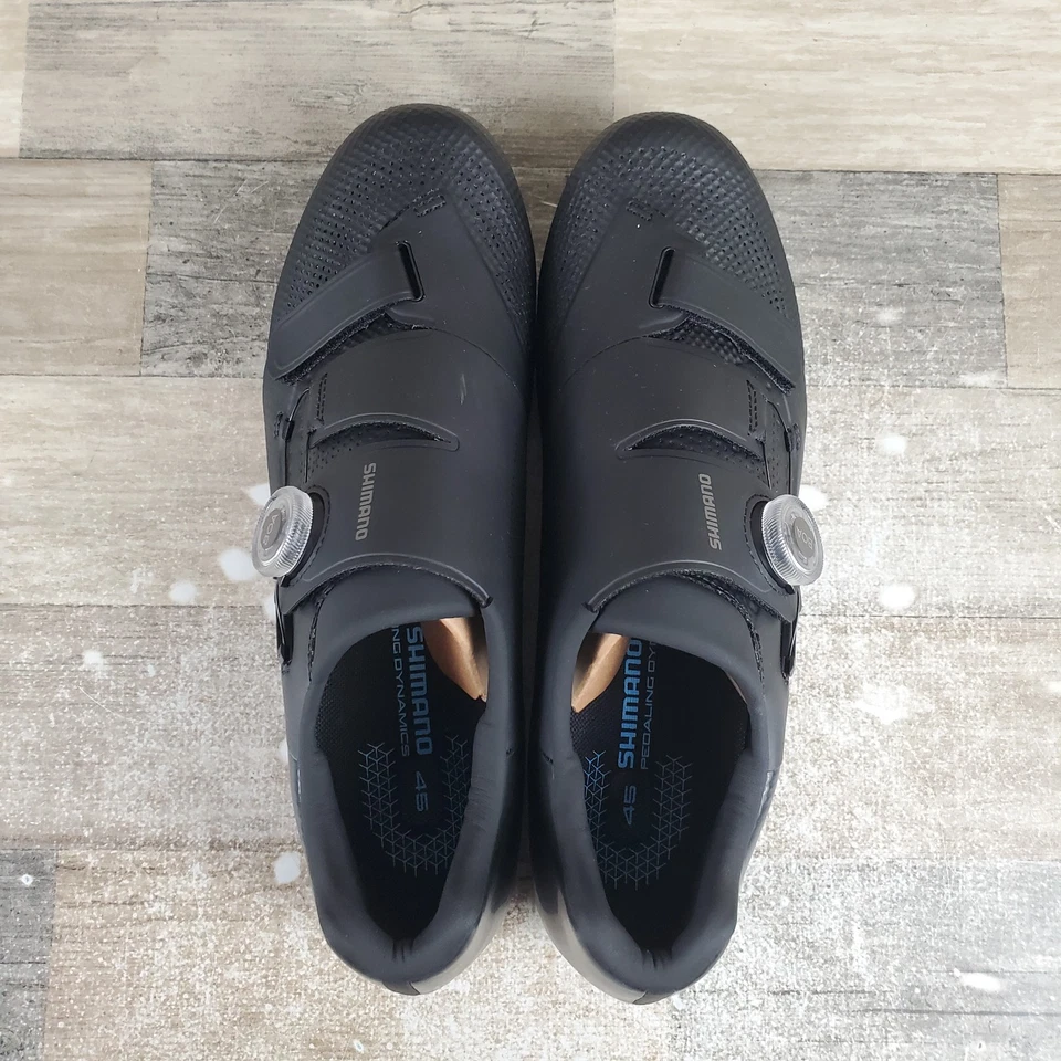 Shimano SH-RC502 Dynalast Mens Cycling Shoes Sz 10.5 Black 3 Bolt Bike Sneakers - Image 4 of 4