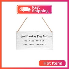 Please Do Not Knock Or Ring Doorbell Wooden Plaque Sign, No Soliciting Warning R