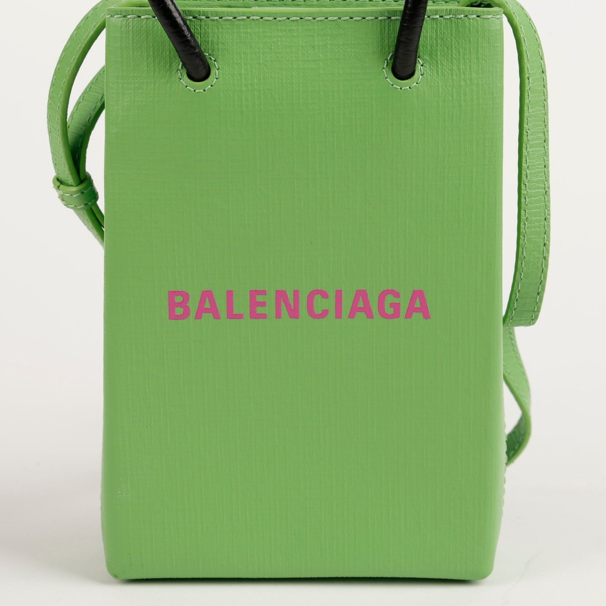 Balenciaga Mini Shopping Phone Holder Crossbody Bag 593826
