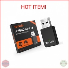 Tenda WiFi Adapter for Desktop PC, AX900 USB WiFi Adapter with Dual Band 600Mbps