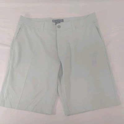 Travis Mathew Golf Shorts Mens 36 x 10 Green Stretch Performance Flat Front