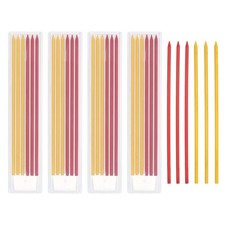 30Pcs 2.8mm Carpenter Pencil Refill, Solid Dry Pencil Refill, Red, Yellow