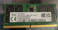 Hynix DDR5 SODIMM 16gb 5600b PN: HMCG78AGBSA095N