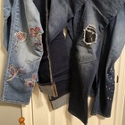 Chicos Lot of 4 Size 2 12 Beaded Embroidered Boyfriend Girlfriend Crop Jeans 12 — photo 2