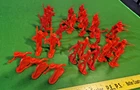 NICE LOT OF RECAST MARX 7th CAVALRY IN RED........