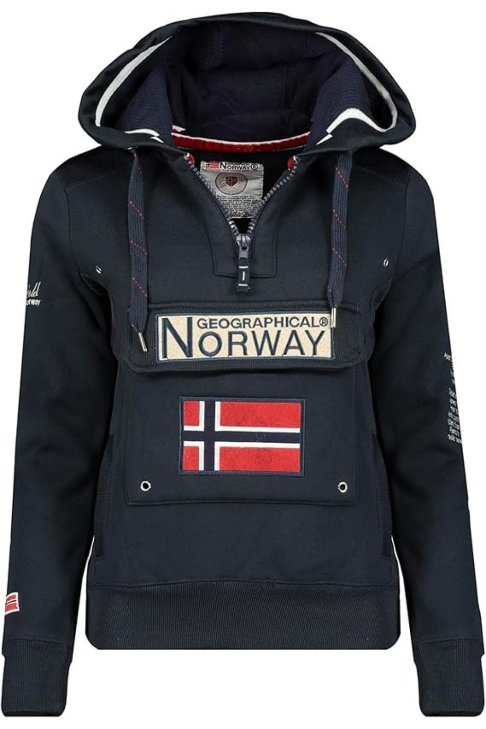 Geographical Norway Gymclass Jersey con Capucha Canguro para Mujer XL