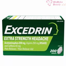 Excedrin Extra Strength Pain Reliever 200 Caplets New In Box