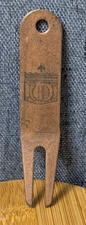 Copper Golf Divot Repair Tool PRIDESPORTS.COM Pitch Mark Fixer Engraved D W