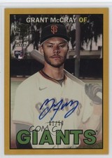 2025 Archives 1967 Fan Favorites Gold Foilboard 1/50 Grant McCray Auto 0hw6
