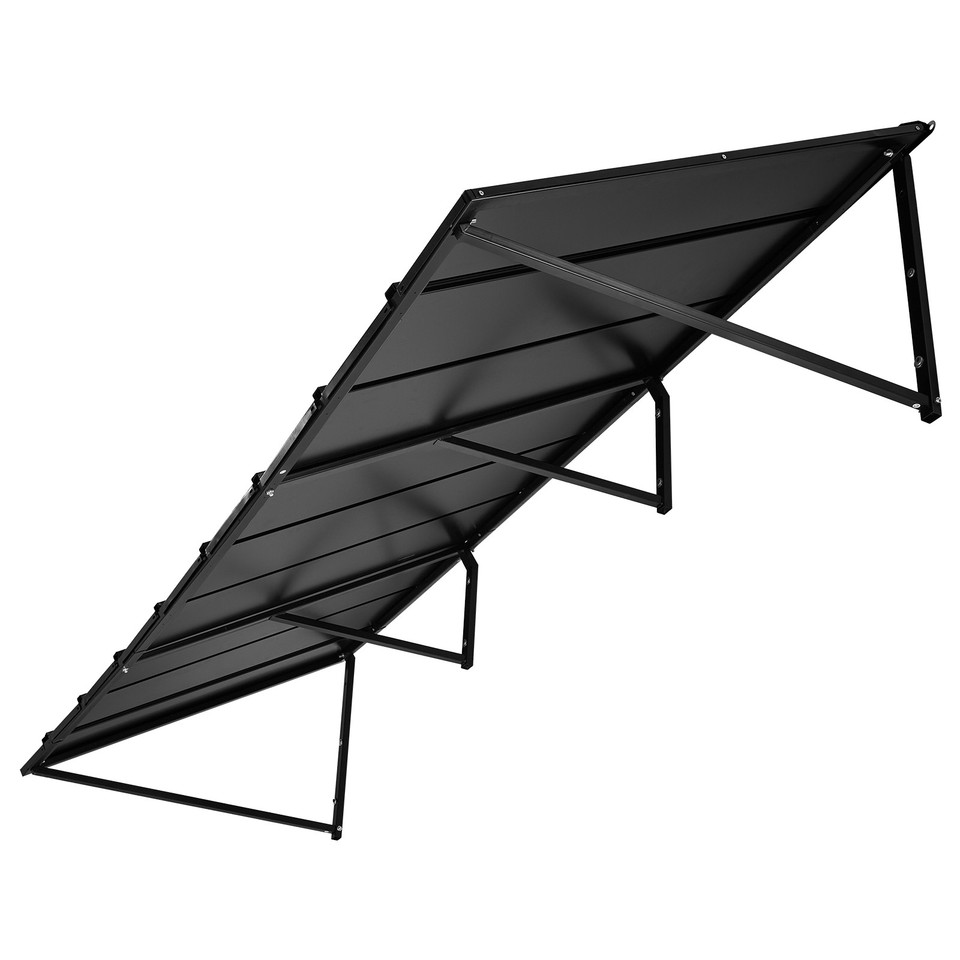 Uimoso Outdoor Window and Door Canopy 104x36 in, Steel Frame, Rust ...