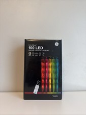 GE Color Effects 100 RGB 20 Ct Color-Changing Christmas Icicle Lights 9.5 Ft NEW