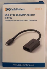 Cable Matters USB C to HDMI, Supports 8K 60Hz, Thunderbolt 4 & Port Compatible