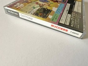 Sega Saturn SS Cotton 2 with Obi, Postcard, Calendar, Good Condition