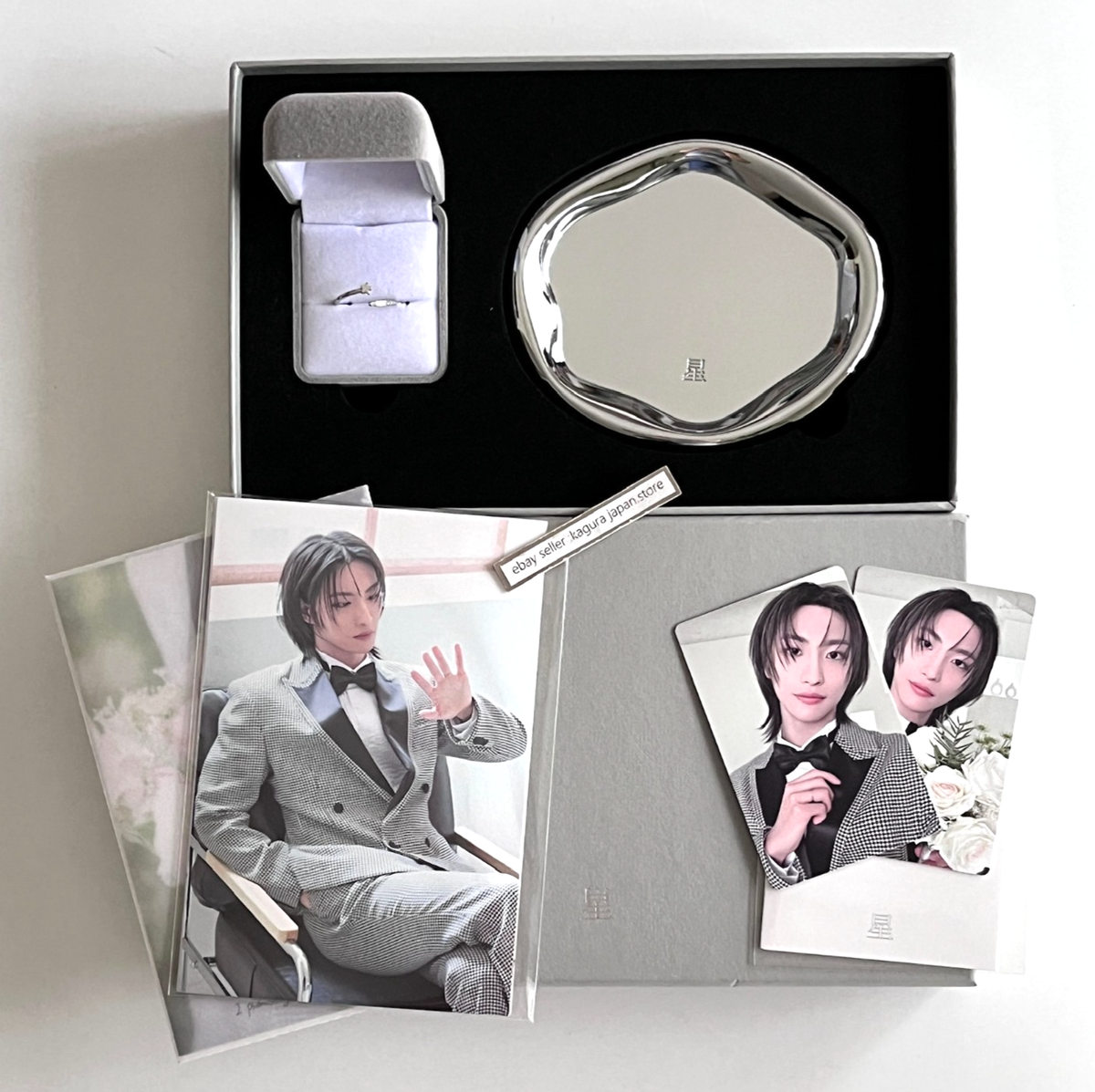 ATEEZ SEONGHWA BIRTHDAY 2025 Star Open Ring + Tray + Photocards +