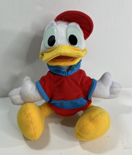 Mattel Arcotoys Disney Donald Duck Red Shirt Hat Plush Stuffed Animal Toy 12  
