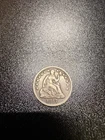 1857 Seated Liberty Half Dime Silver US Coin Circulated Uncertified Collectible
