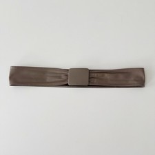 Vintage ASTOR Women's Adjustable 2" Genuine Leather Belt : Tan / Brown - Small