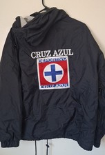 Deportivo Cruz Azul Puffer Jacket Dark blue size L Deadstock Vintage 80s
