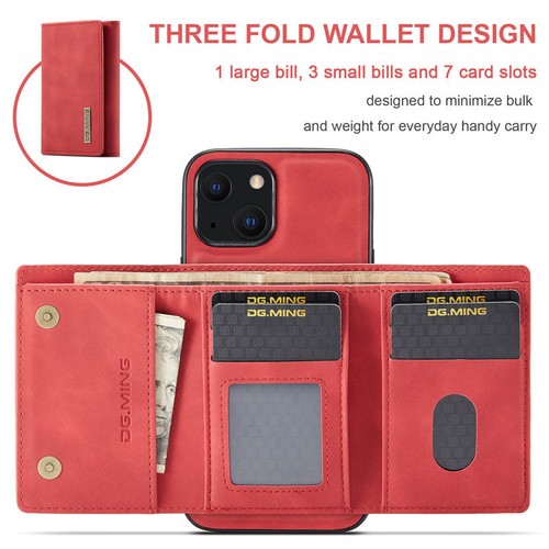 For iPhone 16 15 14 13 12 Pro Max 8 Removable Magnetic Leather Wallet Case Cover - Picture 70 of 71