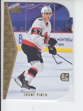 2021-22 Upper Deck Shane Pinto RC Die-Cut Tribute ORO #RDT-8 Senatori