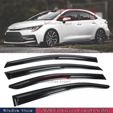 For 2020-2025 Toyota Corolla Sedan JDM Mugen Style Window Visors Rain Guards