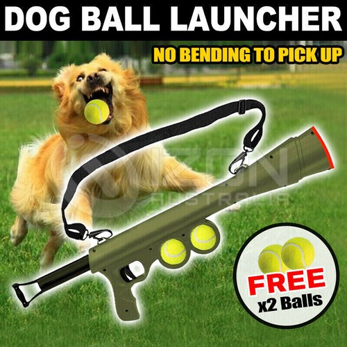Dog Tennis Ball Gun Launcher Pet Play Outdoor Toy Fetch Throw